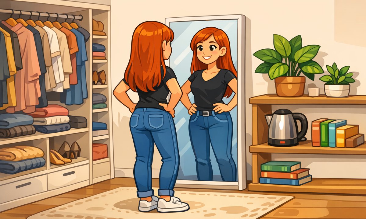 Znajdź błąd na obrazku z garderoby. Zagadka jest podchwytliwa