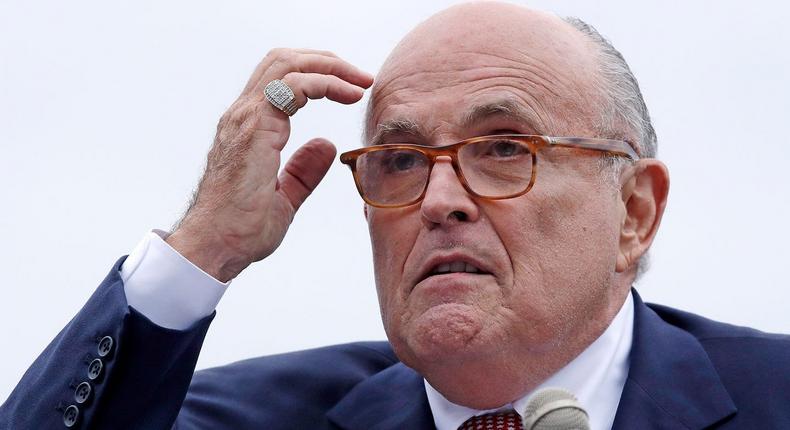 Rudy Giuliani said he obtained the emails through a laptop that was left at a repair shop in Delaware last year.