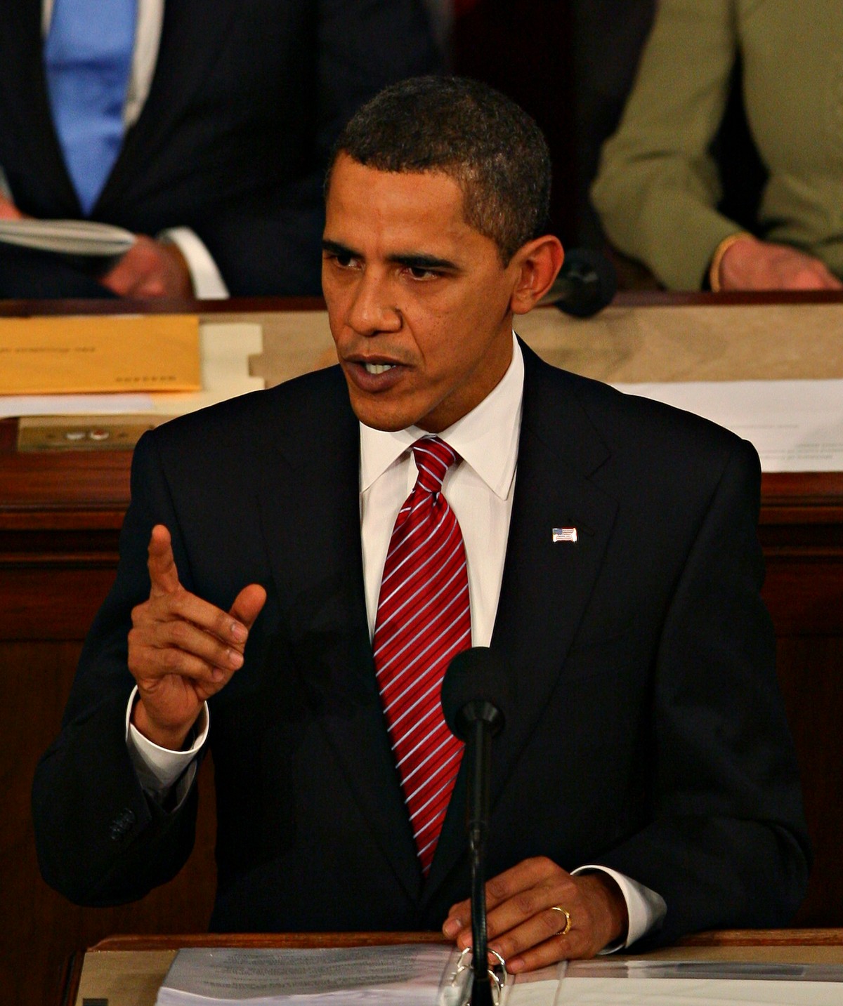Barack Obama przemawia przed amerykańskim Kongresem. Fot. Bloomberg