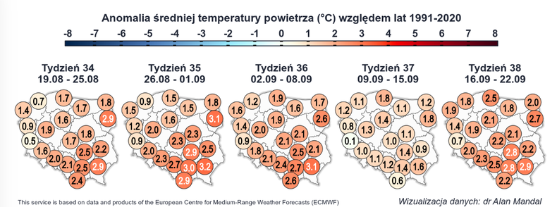 Nadchodzące tygodnie zapowiadają się bardzo ciepło