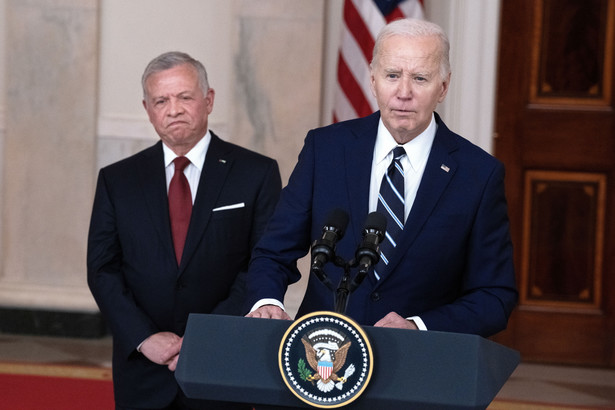 Joe Biden i król Abdullah II