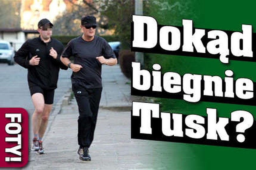 Dokąd biegnie Tusk? FOTY
