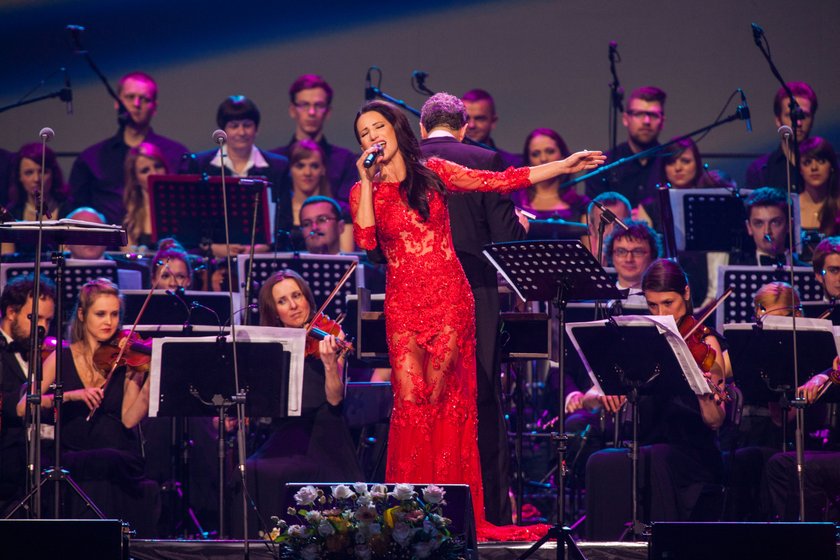 Justyna Steczkowska w sukni Laurelle