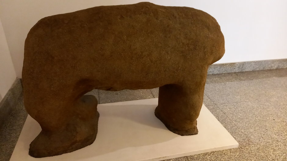 Starożytna rzeźba kultowa "Niedźwiedź" na Ślęży