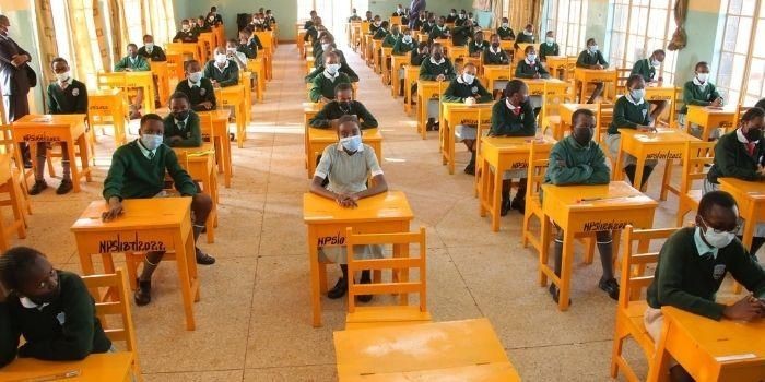 KCPE Candidates at the Moi Nyeri Complex Primary School on Tuesday, March 8, 2022
