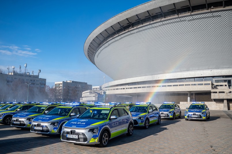 Kia Niro - nowe radiowozy w śląskiej policji