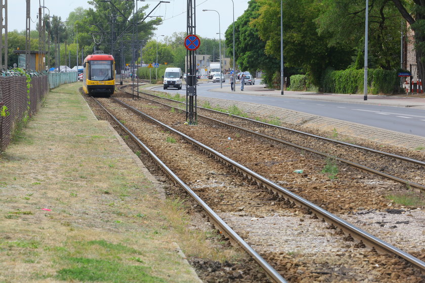 Remont torów na Bródnie 