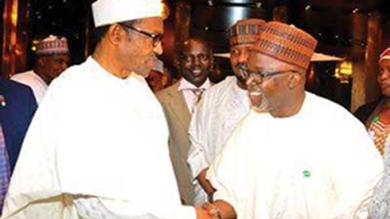 President Muhammadu Buhari congratulates Amaju Pinnick on FIFA Council election