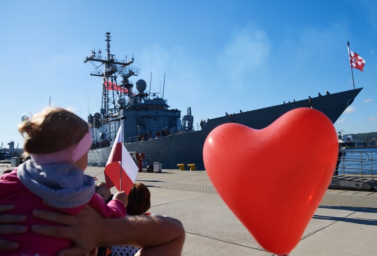 ORP KOŚCIUSZKO W PORCIE WOJENNYM W GDYNI