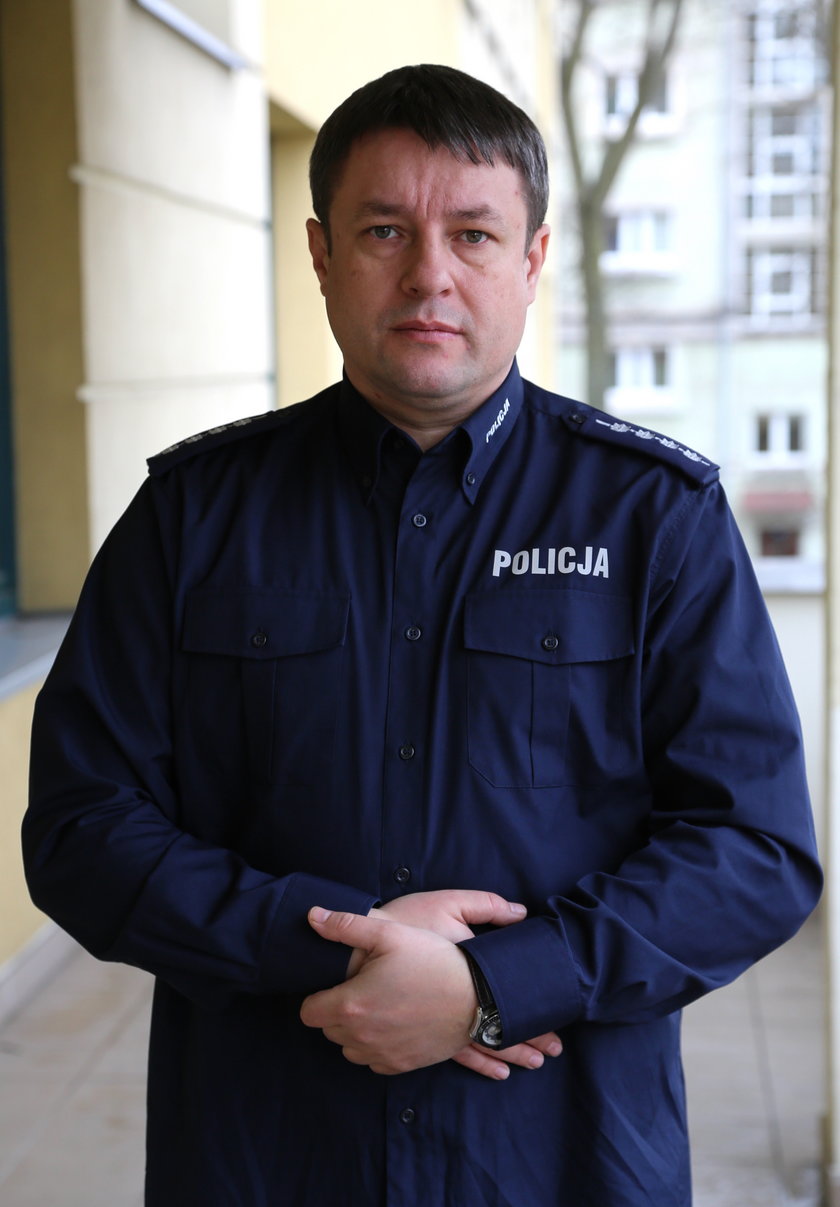 aspirant sztabowy Tomasz Oleszczuk z Komendy Stołecznej Policji