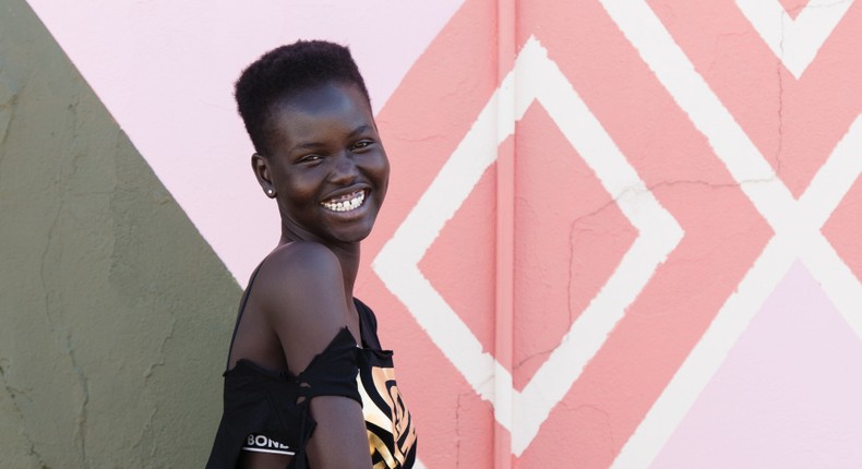 Adut Akech, young supermodel wins Model of the Year award