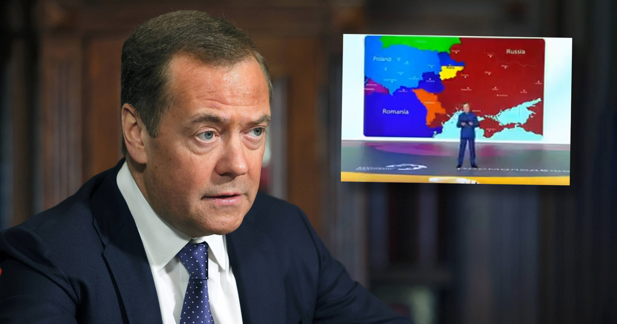 Dmitry Medvedev «concedió» a Polonia parte de Ucrania.  La grabación circuló en línea.