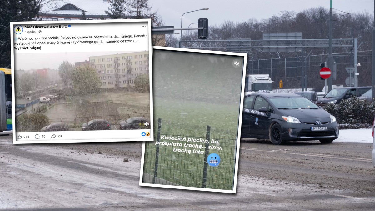 Nagły atak zimy w Polsce. W wielu miejscach spadł śnieg! Takiej pogody nie było od dawna