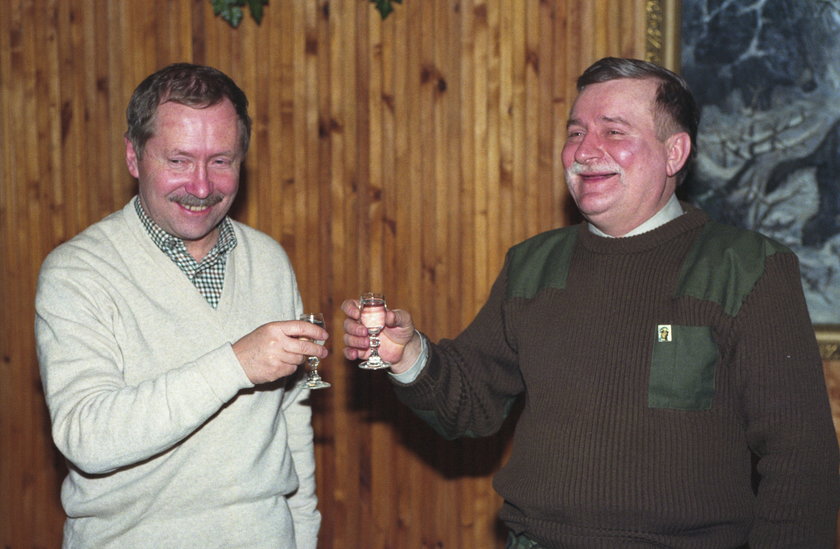 Lech Wałęsa i Janusz Onyszkiewicz