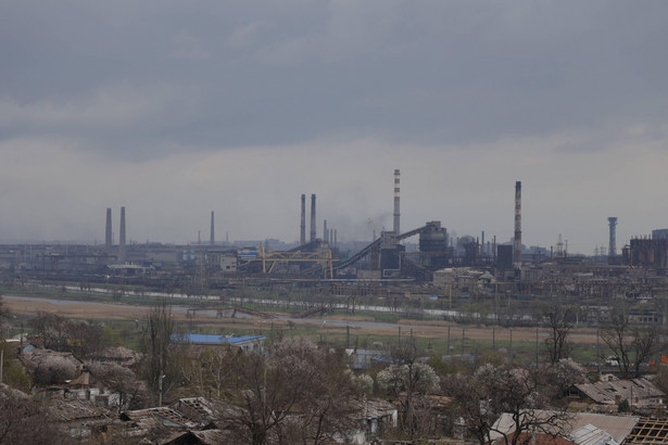 Mariupol, widok na Azowstal