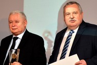 Jarosław Kaczyński i Artur Balazs