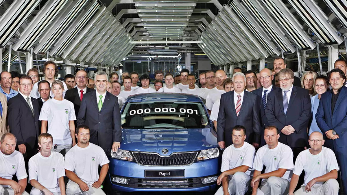 Pierwsza Skoda Rapid wyprodukowana w Mlada Boleslav