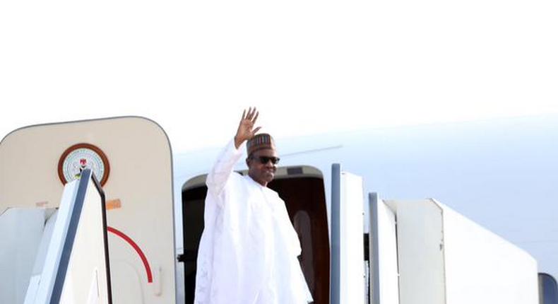 President Muhammadu Buhari departs Abuja for Cross River on October 20, 2015