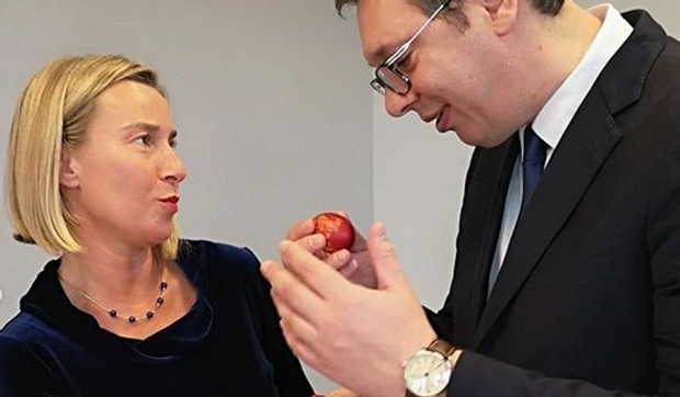 Federika Mogerini i Aleksandar Vučić