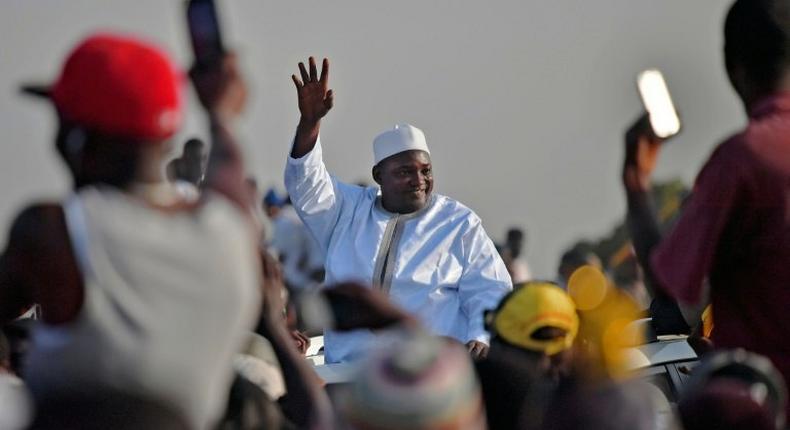 The Gambia's President Adama Barrow defeated longtime leader Yahya Jammeh at polls in December