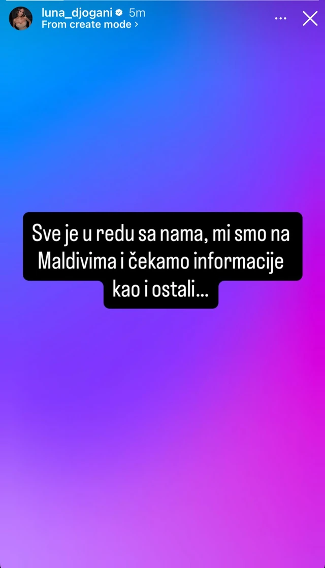 LUNA ĐOGANI I MARKO MILJKOVIĆ ZAROBLJENI NA MALDIVIMA: Jutjuberka otkrila: "Čekamo informacije"