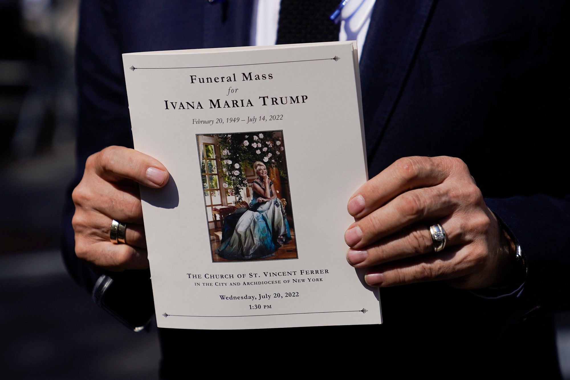 Pohreb Ivany Trumpovej v New Yorku. 
