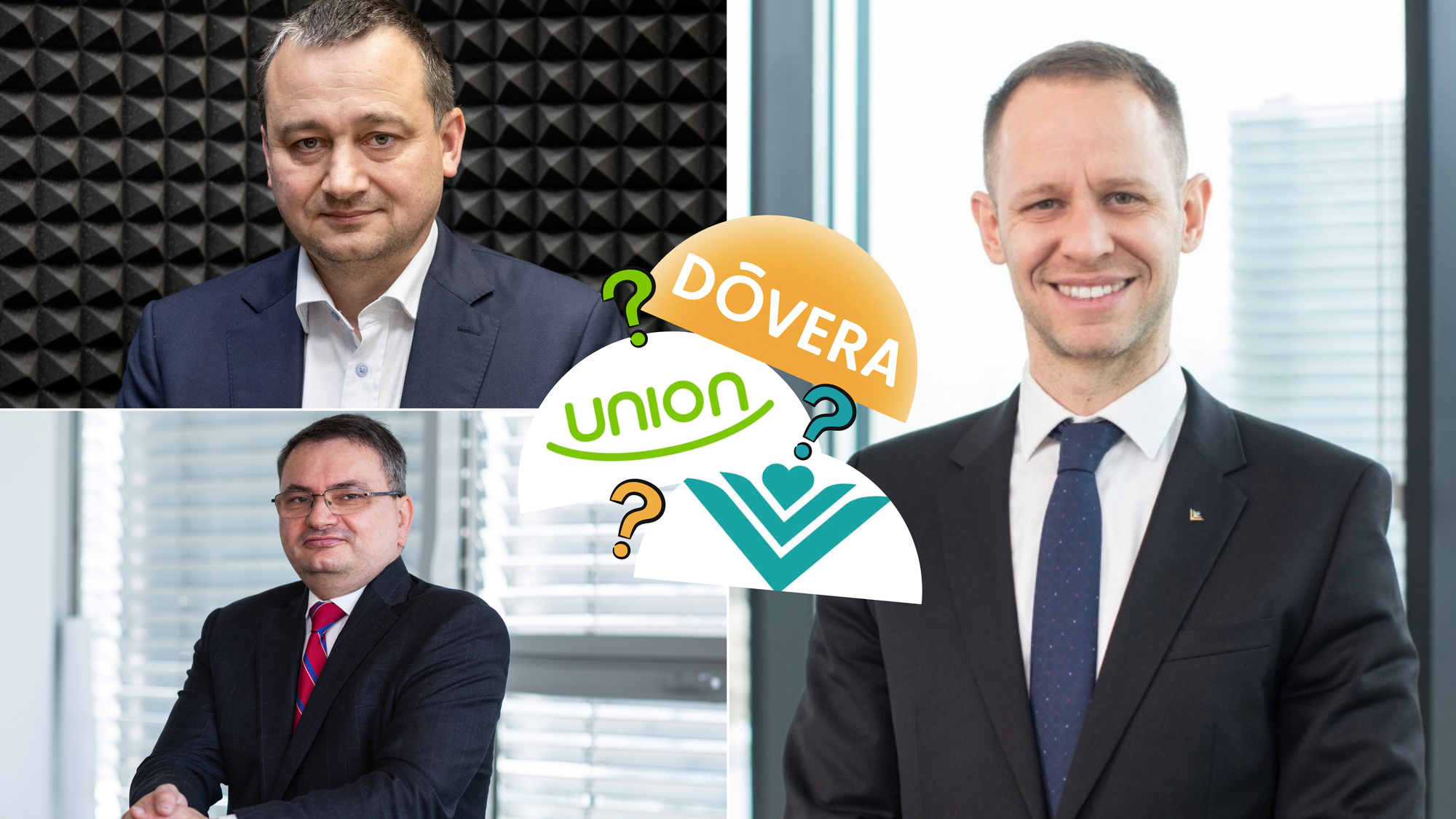 Riaditelia troch zdravotných poisťovní - Dôvera, Union VšZP