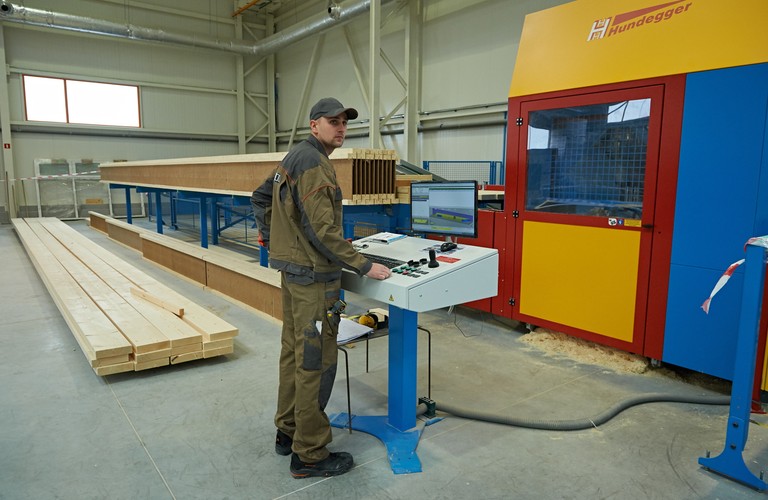 Gdańsk: Fabryka Domów Modułowych Ekoinbud <br><br><br>fot. (aw/zuz) PAP/Adam Warżawa