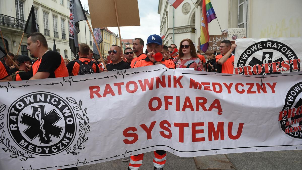 Protest ratowników medycznych