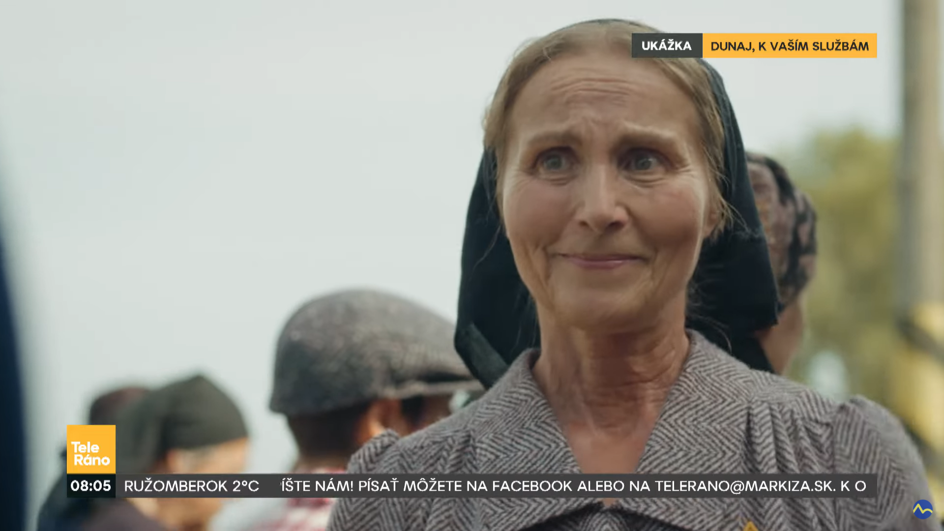 Herečka Jana Pilzová ako pani Mária v seriáli Dunaj, k vašim službám.