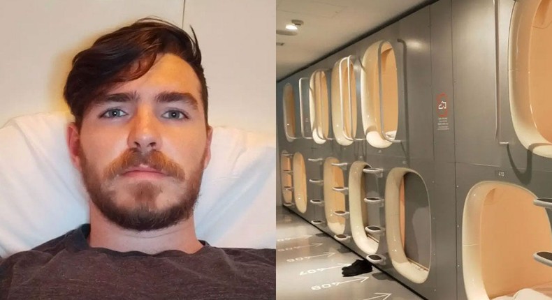 I booked a one-night stay at a Japanese capsule hotel for $26.David McElhinney