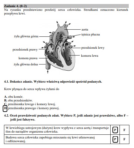 Egzamin gimnazjalny z części przyrodniczej - poprawne odpowiedzi