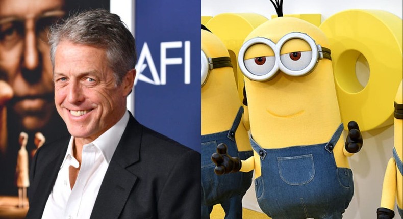 Hugh Grant considered his son's suggestion to name his daughter after the Despicable Me character, Kevin (right).Alberto E. Rodriguez/Getty Images and Kevin Winter/Getty Images