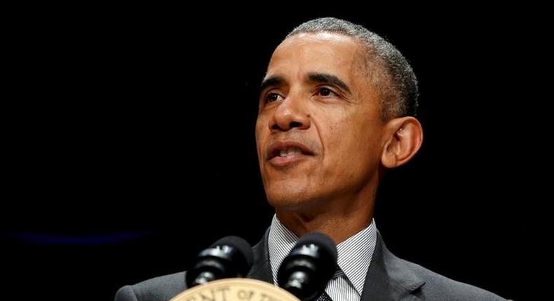 U.S. President Barack Obama delivers remarks at the annual White House Tribal Nations Conference in Washington November 5, 2015. REUTERS/Jonathan Ernst