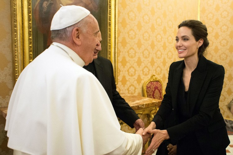 Angelina Jolie spotkała się z papieżem Franciszkiem
