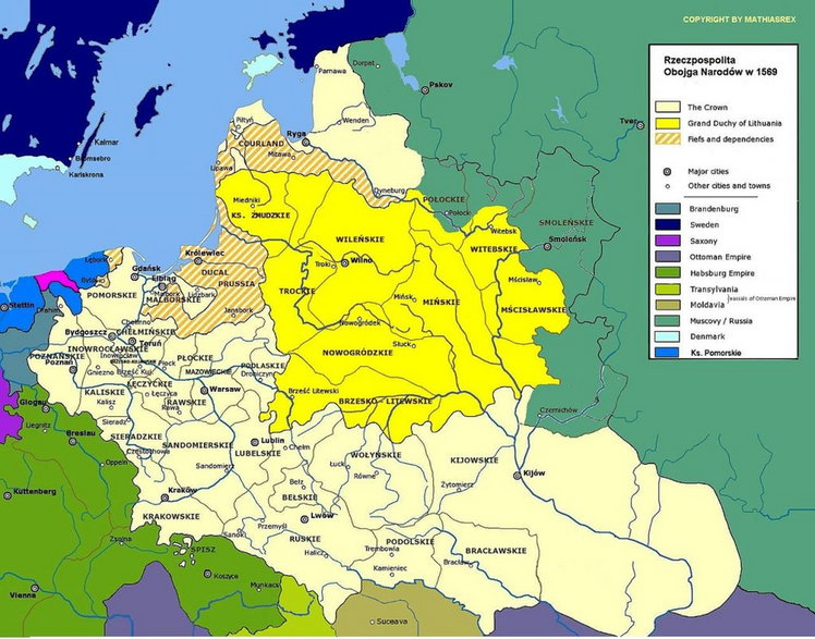 Na mocy decyzji Zygmunta Augusta do Korony przyłączono znaczne obszary Wielkiego Księstwa Litewskiego.
