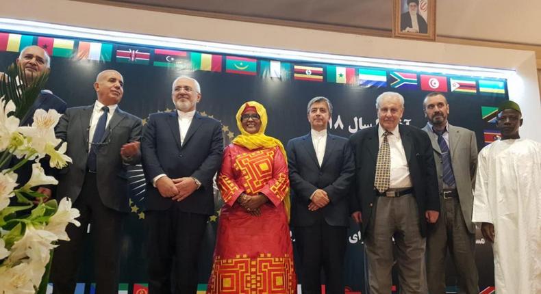 Kenyan Ambassador to Iran Rukia Ahmed Subow (Middle) during a past event