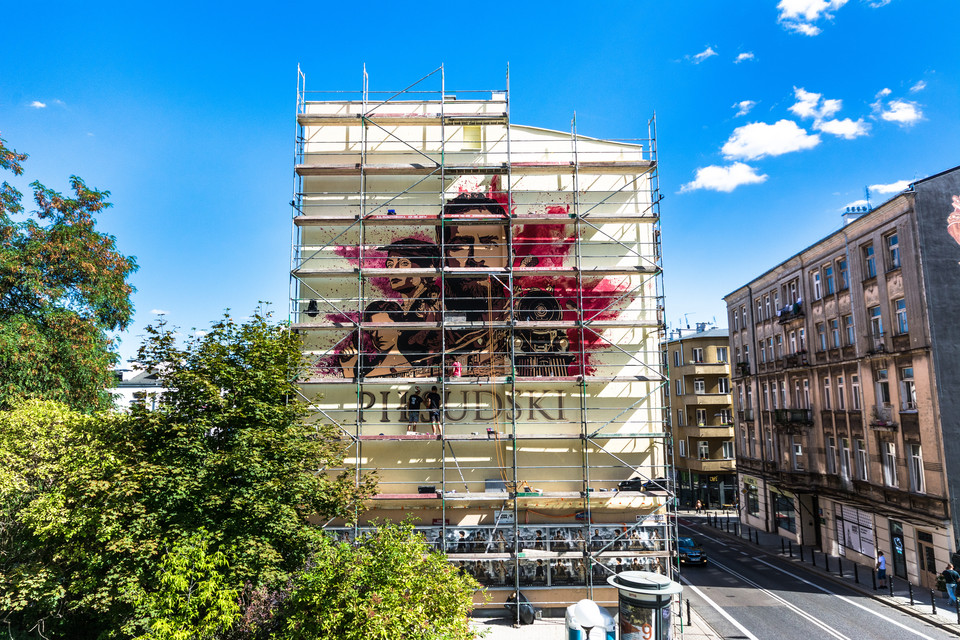 mural filmu "Piłsudski"