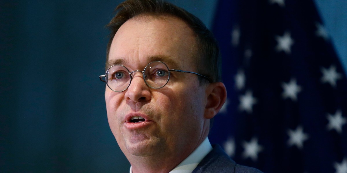 Mick Mulvaney holds defiant press conference amid major battle for control of consumer watchdog group