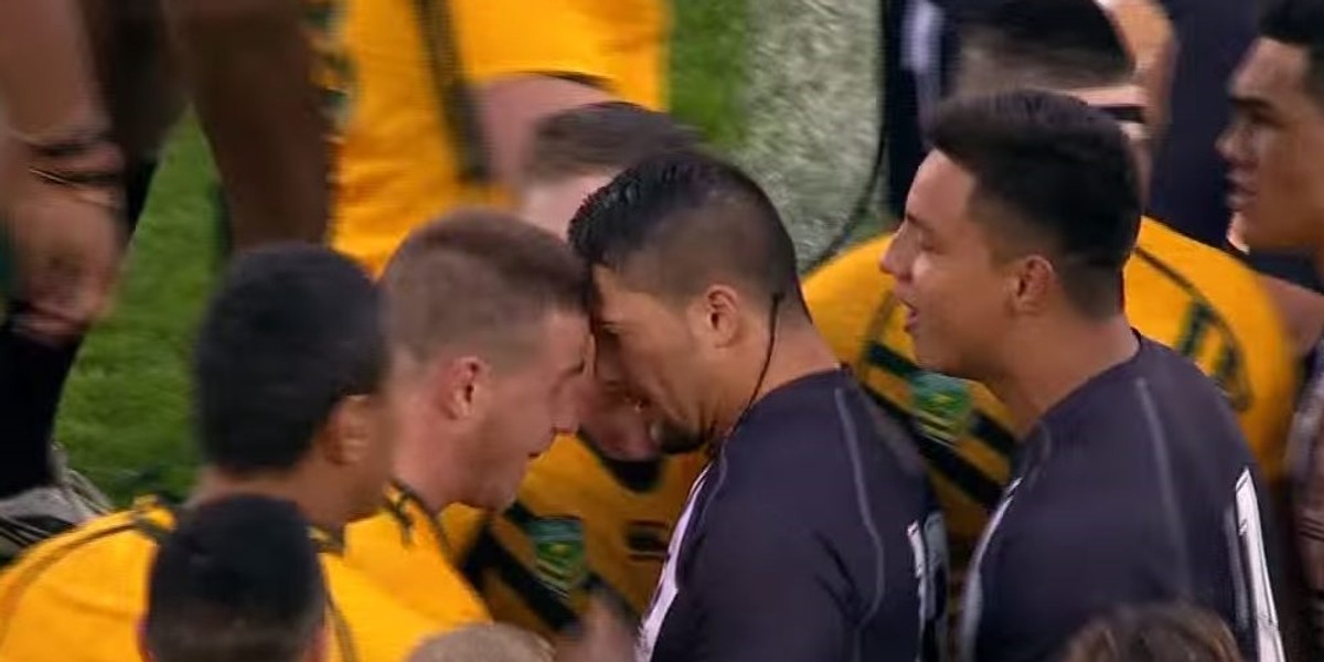 Taniec haka podczas meczu Junior Kiwis - Junior Kangaroos! Wideo!