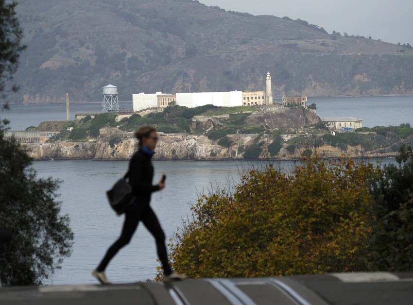 Pogled na Alkatraz iz San Franciska