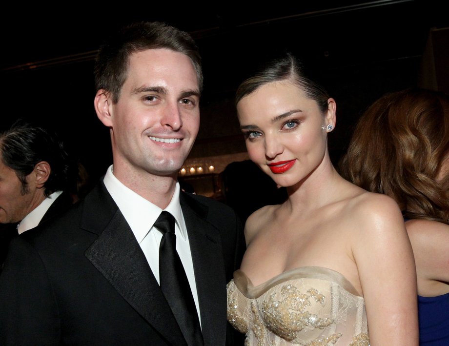 Evan Spiegel i Miranda Kerr