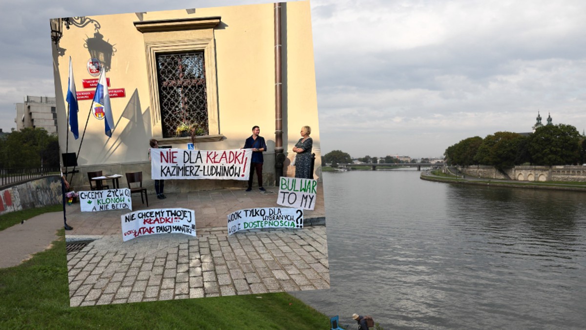 Kładka ma połączyć dwa brzegi Wisły, ale dzieli. "Pomnik wykluczenia"