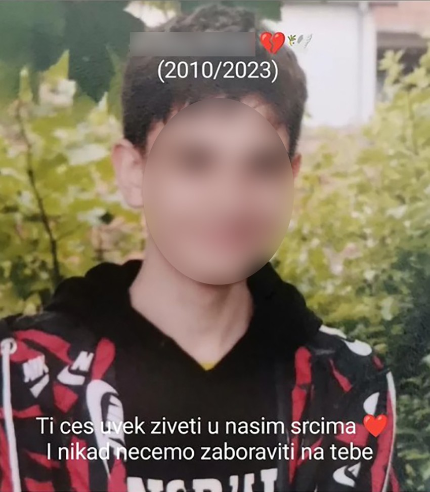 Prijatelji ubijenog dečaka u Niškoj Banji se opraštaju od njega potresnim porukama