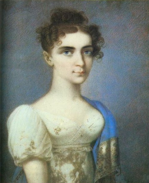 Maryla Wereszczakówna na portrecie z ok 1819 roku.