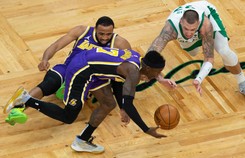 Los Angeles Lakers wygrali na wyjeździe z Boston Celtics jednym punktem