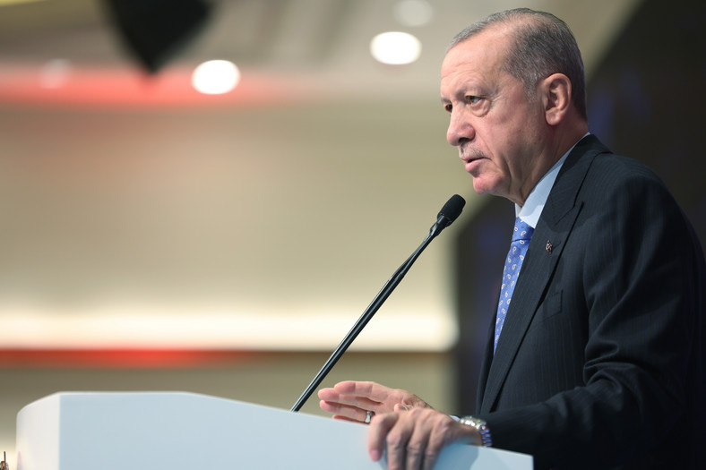 Prezydent Turcji Recep Tayyip Erdogan. Turcja. Lipiec 2023 r.