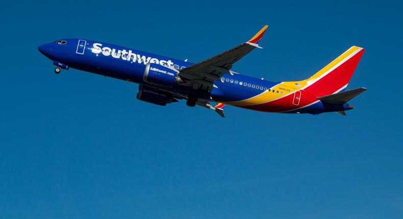 A Southwest Airlines Boeing 737 Max.Kevin Carter/Getty Images
