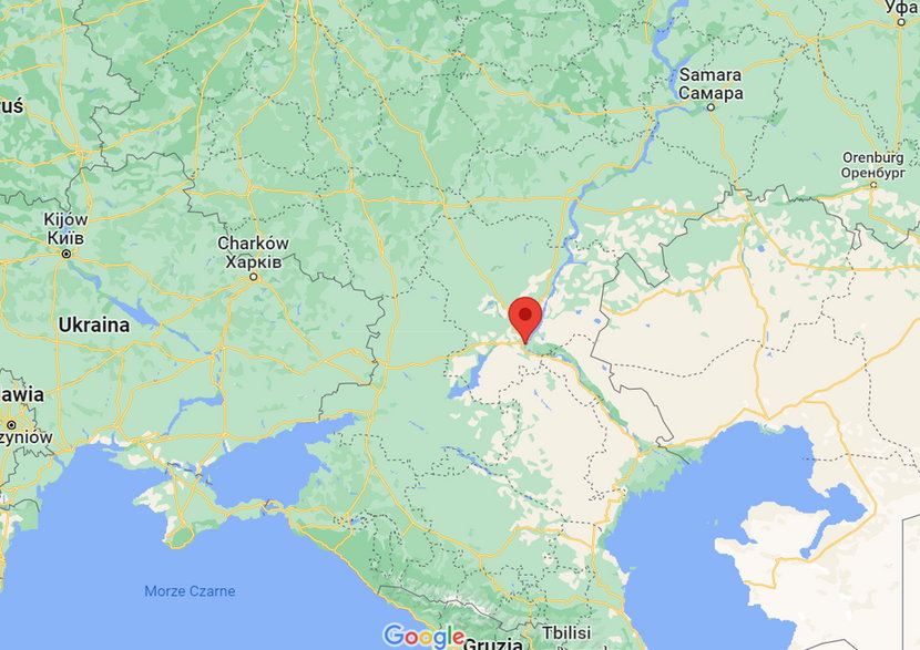 Wołgograd na mapie Rosji