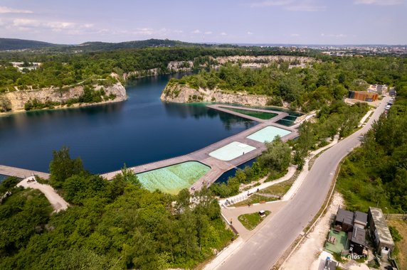 Park Zakrzówek jeszcze przed otwarciem